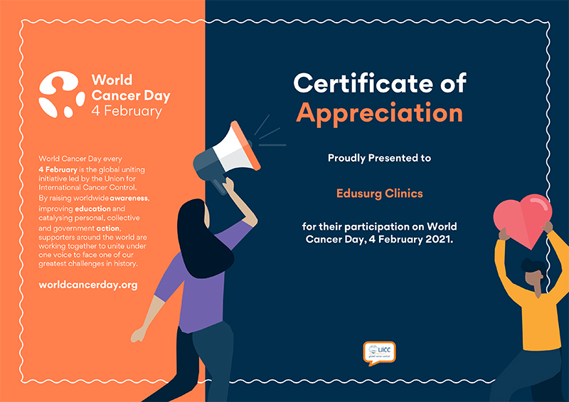 Appreciation by UICC