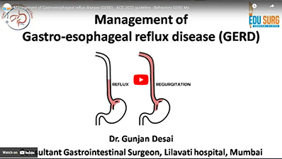 Management Of Gastroesophageal Reflux Disease